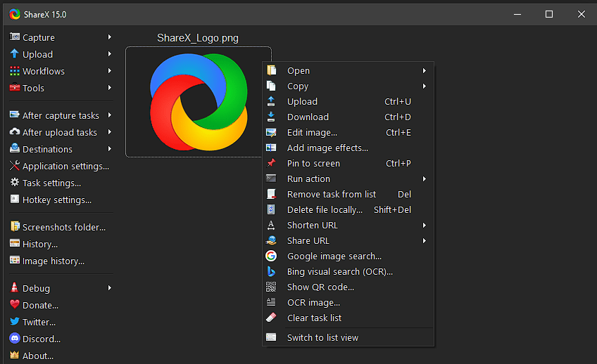 sharex screenshot
