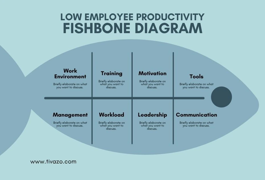 A picture showing fish bone diagram