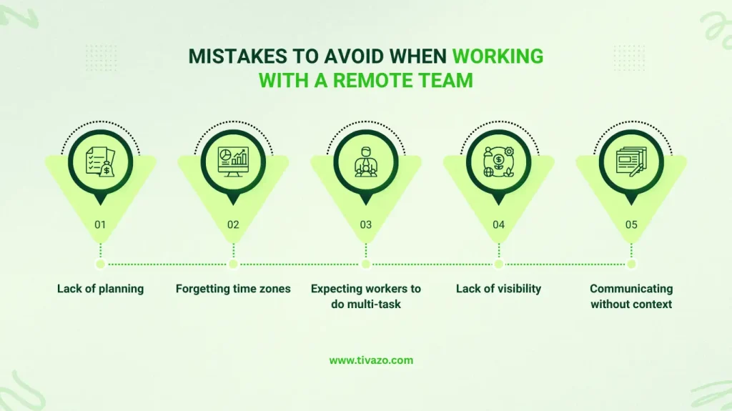 Mistakes To Avoid When Working With a Remote Team
