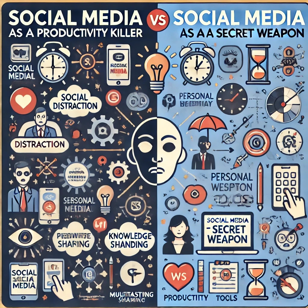 difference of as a productivity killer and as a secret weapon