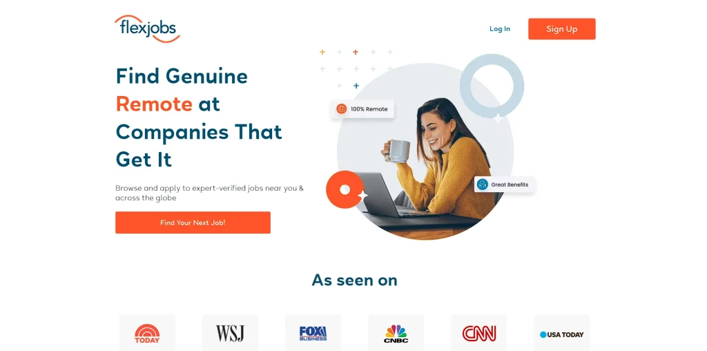 flexjobs home page