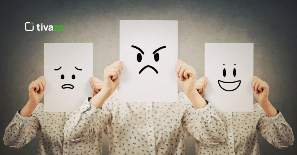 three people keeping paper on face and showing Employee Behavior in the workplace