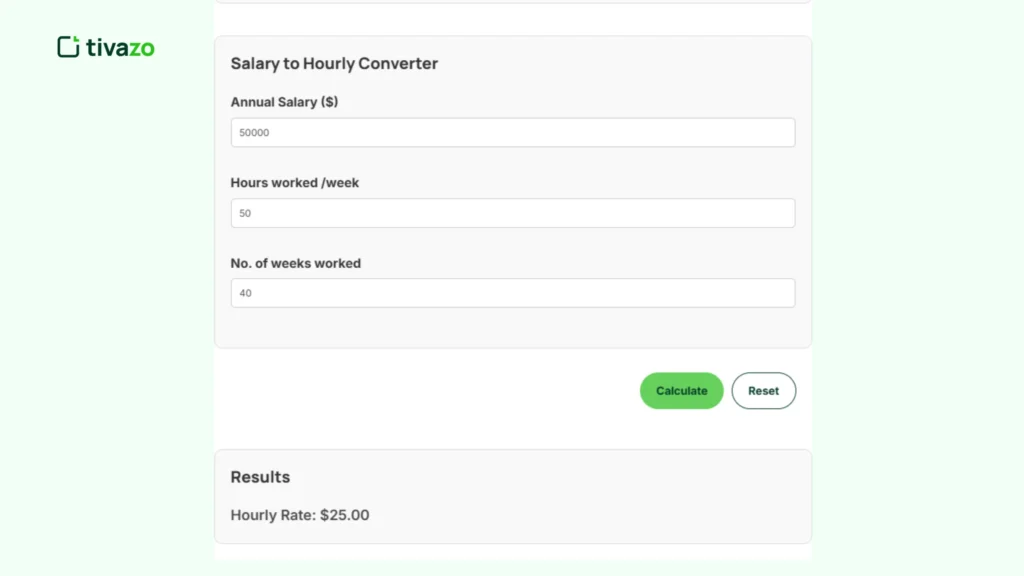 Using a Salary to Hourly Converter Tool