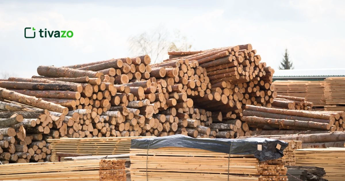 primary industries as wood for raw materials