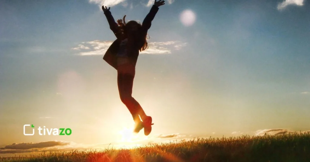 a jumping girl as Mastering Attention Management