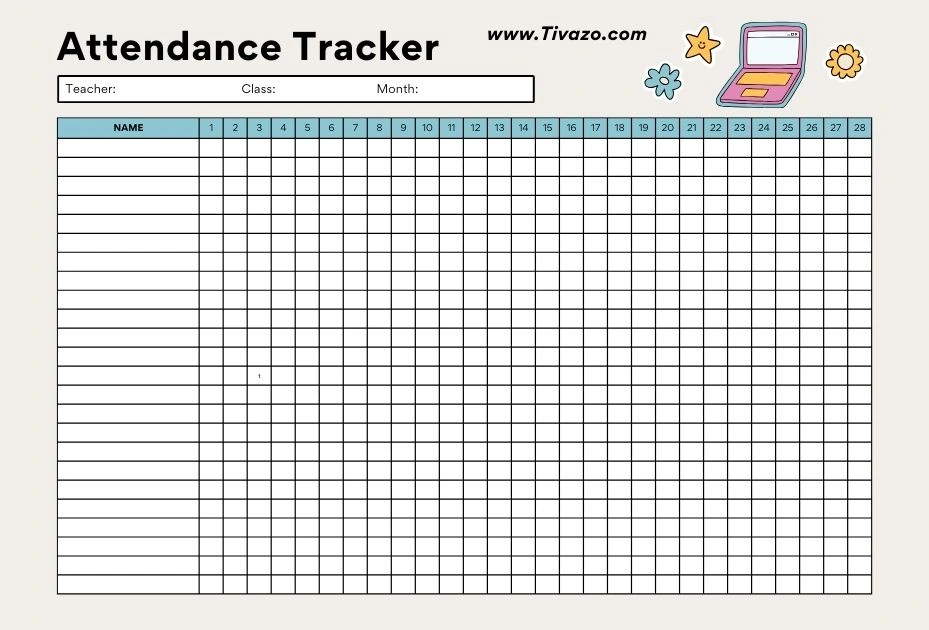 The online attendance monitoring system picture