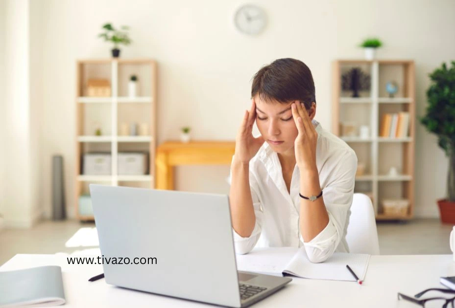 A picture of girl on microstress
