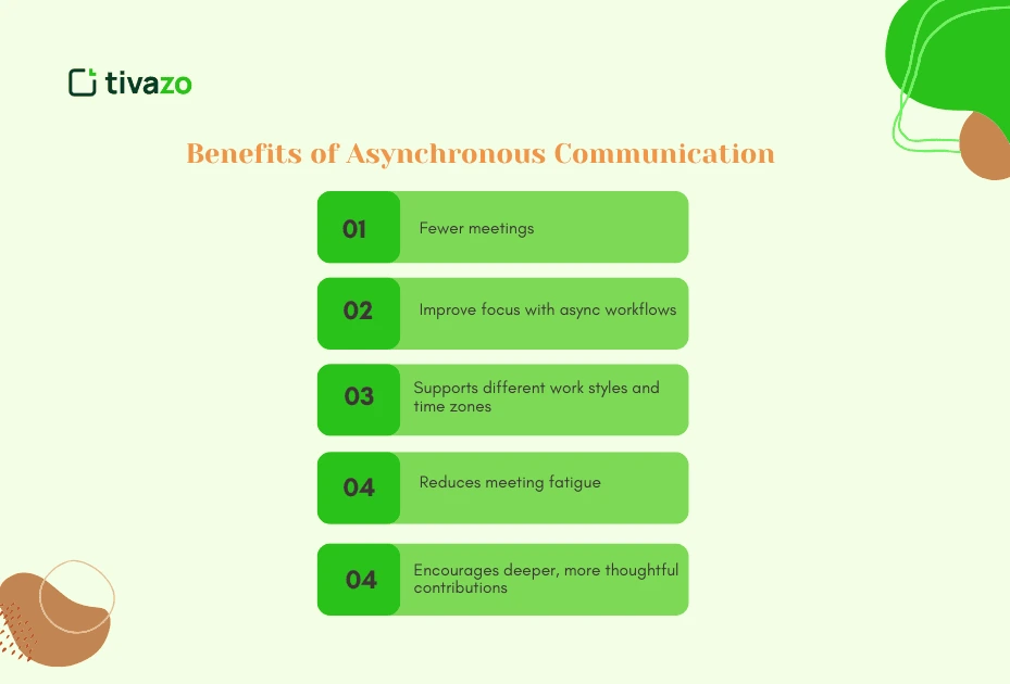 Benefits of Asynchronous Communication