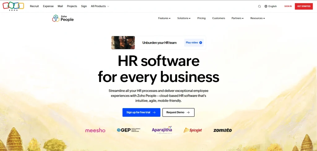 Image for Zoho People