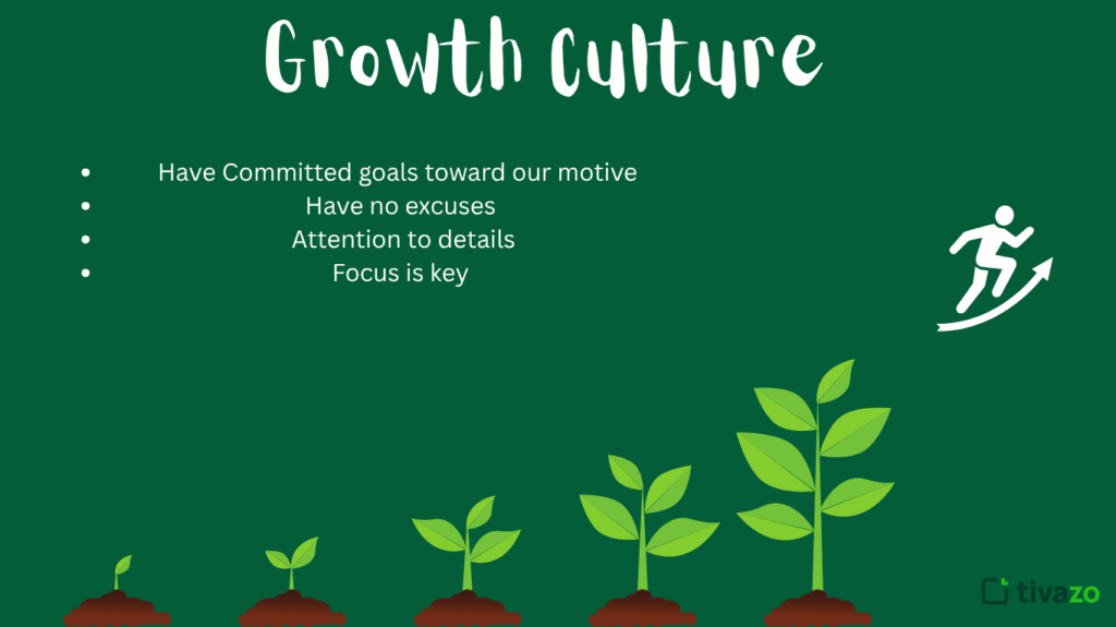Growth Culture must stay consistence in Employee Goals 