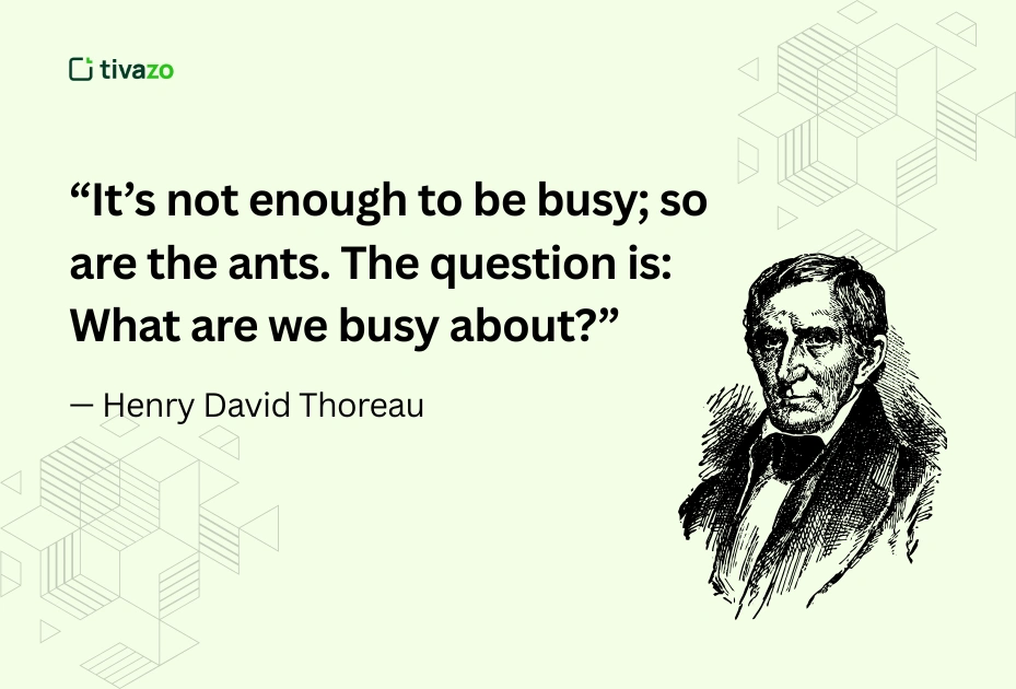 quotes about time management by Henry David Thoreau