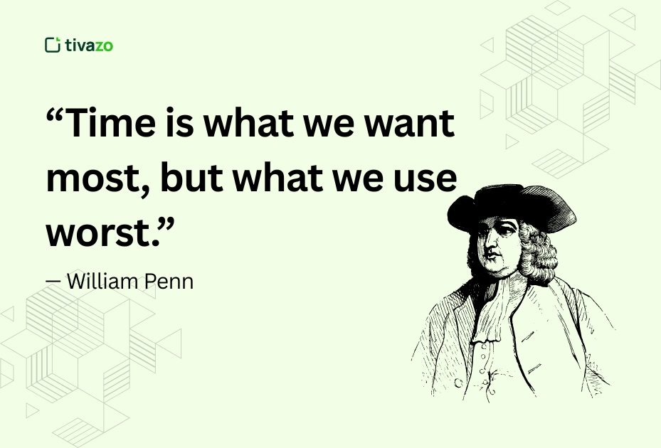 quotes about time management by William Penn